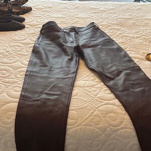 Brown Leather Pants